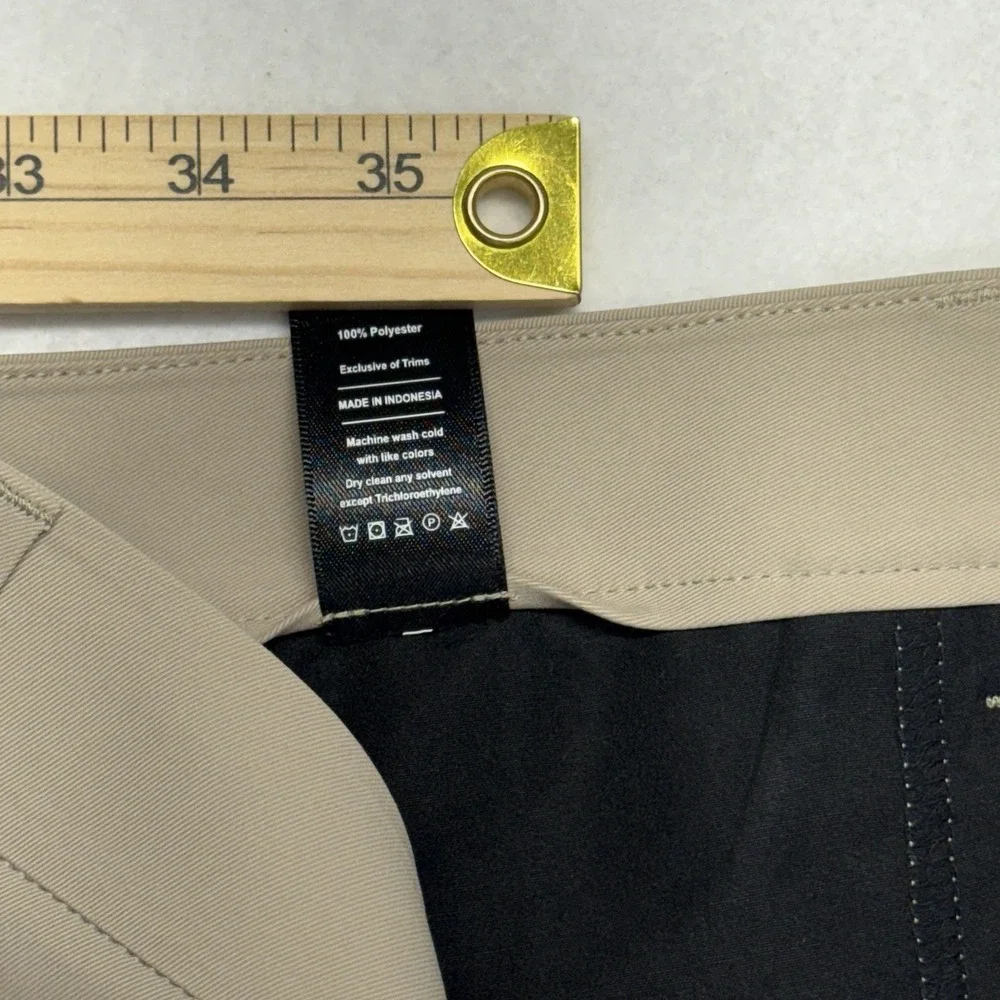 Public Rec Men's Performance Pants 40x32 Khaki Stretch 5 Pocket Casual Golf